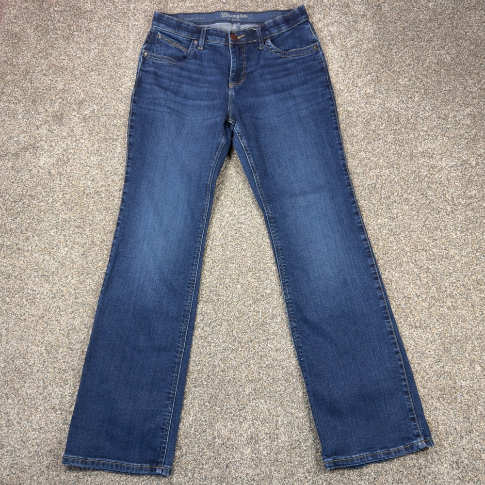 Wrangler Q-Baby Ultimate Riding Jeans Womens 9 Dark Wash Bootcut 10WRQ20VA Rodeo